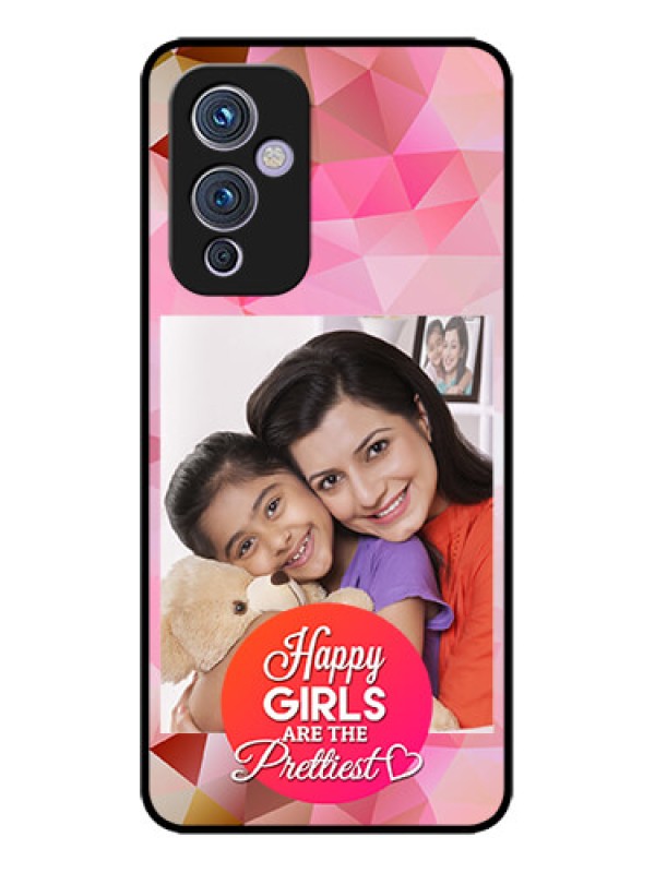 Custom OnePlus 9 5G Custom Metal Phone CaseAbstract Triangle Design