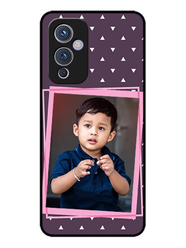 Custom OnePlus 9 5G Custom Metal Phone CaseTriangle Pattern Dotted Design