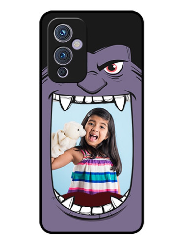 Custom OnePlus 9 5G Custom Metal Phone CaseAngry Monster Design