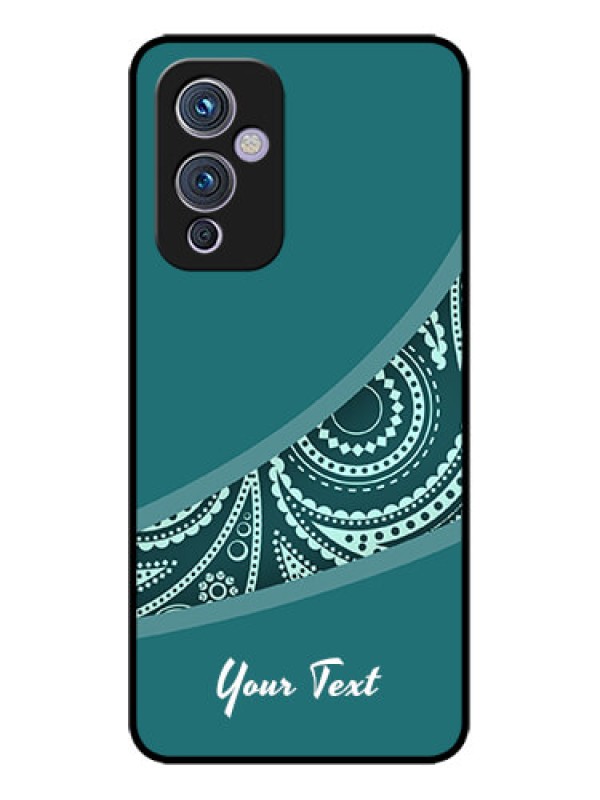 Custom OnePlus 9 5G Custom Metal Phone CaseSemi Visible Floral Design