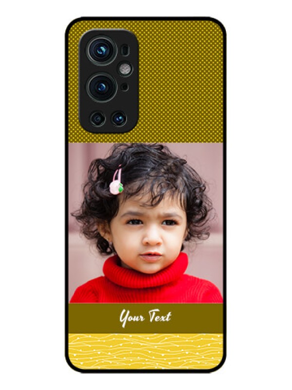 Custom OnePlus 9 Pro 5G Custom Metal Phone CaseSimple Green Color Design