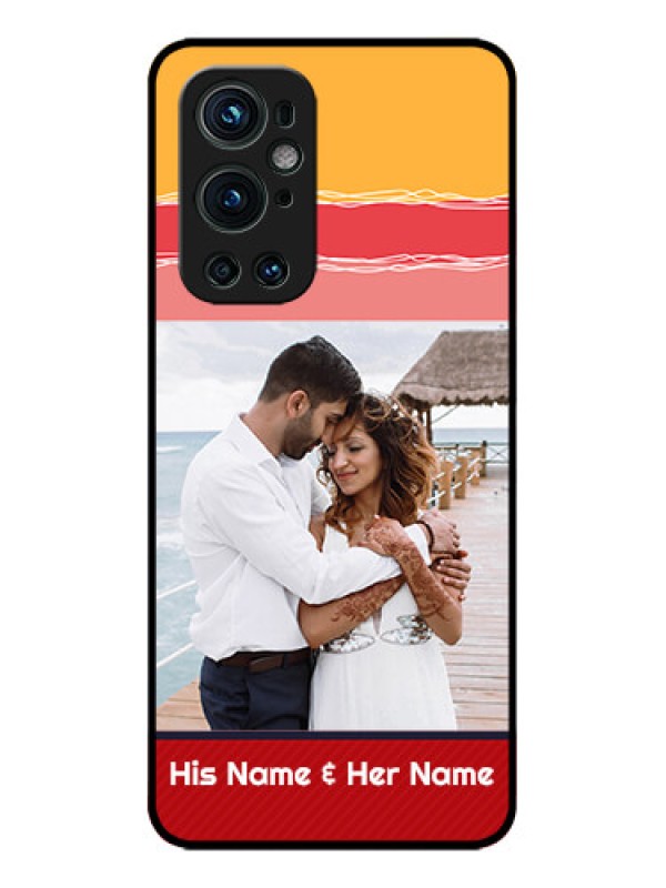 Custom OnePlus 9 Pro 5G Custom Metal Phone CaseColorful Case Design