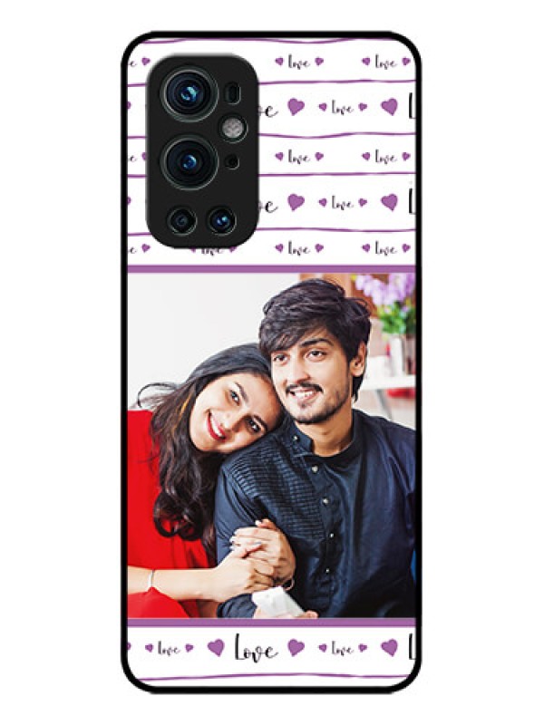 Custom OnePlus 9 Pro 5G Custom Metal Phone CaseCouples Heart Design