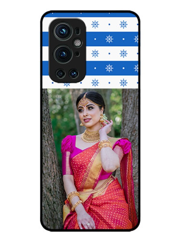 Custom OnePlus 9 Pro 5G Custom Metal Phone CaseSnow Pattern Design