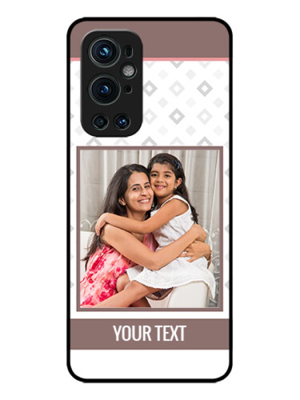 Custom OnePlus 9 Pro 5G Custom Metal Phone CaseSimple Diamond Design