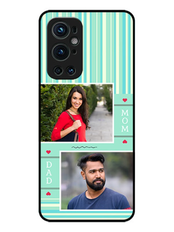 Custom OnePlus 9 Pro 5G Custom Metal Phone CaseMom and Dad Pic Design