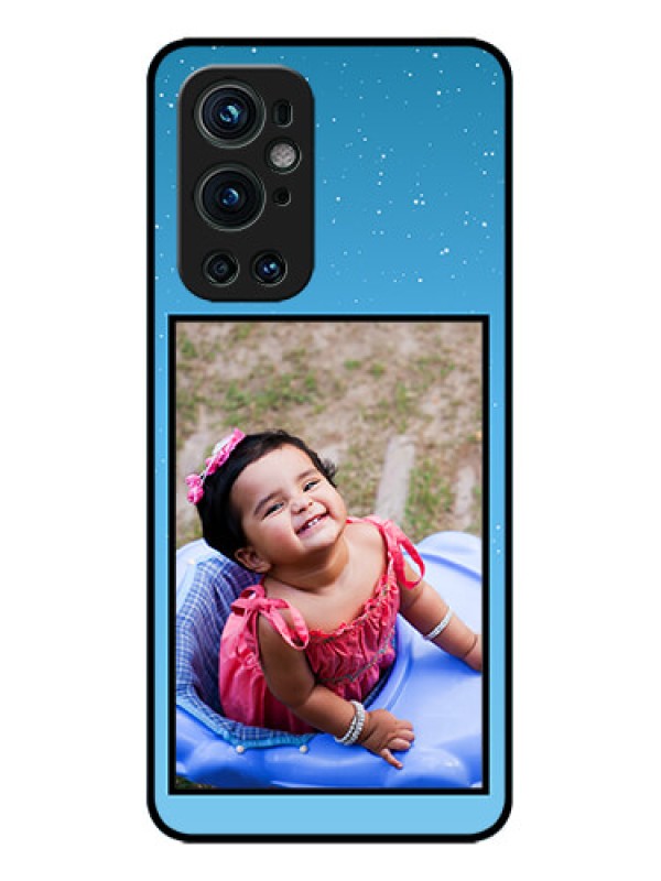 Custom OnePlus 9 Pro 5G Custom Metal Phone CaseWave Pattern Colorful Design