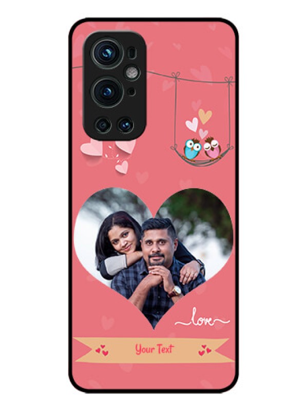 Custom OnePlus 9 Pro 5G Custom Metal Phone CasePeach Color Love Design