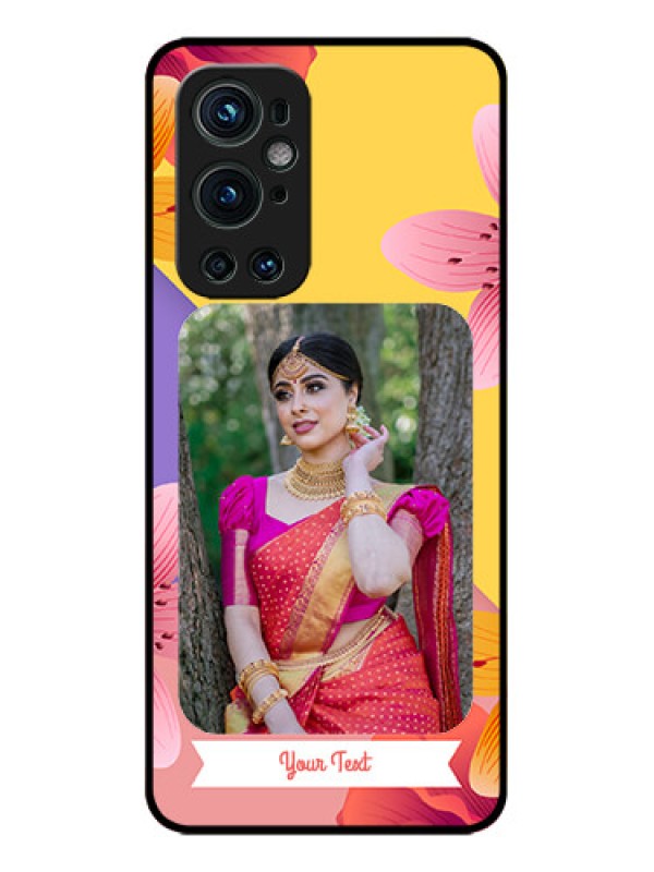 Custom OnePlus 9 Pro 5G Custom Metal Phone Case3 Image With Vintage Floral Design