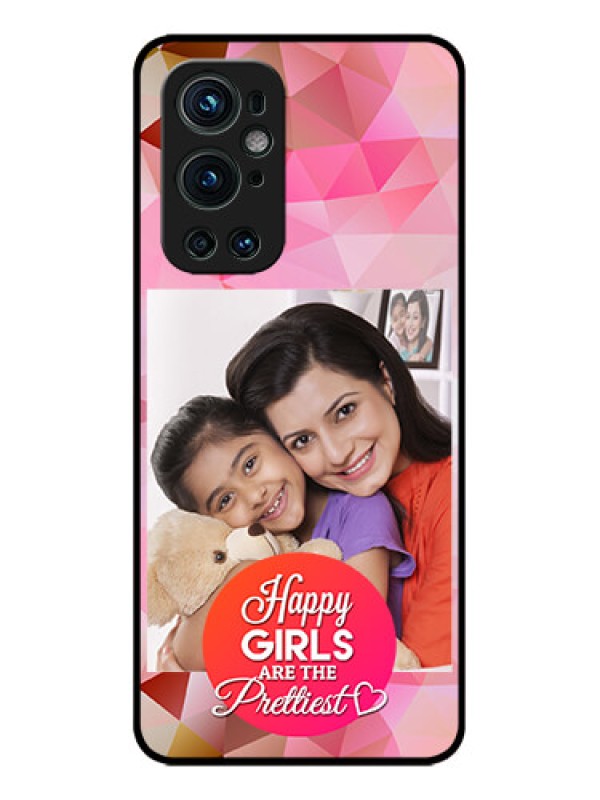 Custom OnePlus 9 Pro 5G Custom Metal Phone CaseAbstract Triangle Design