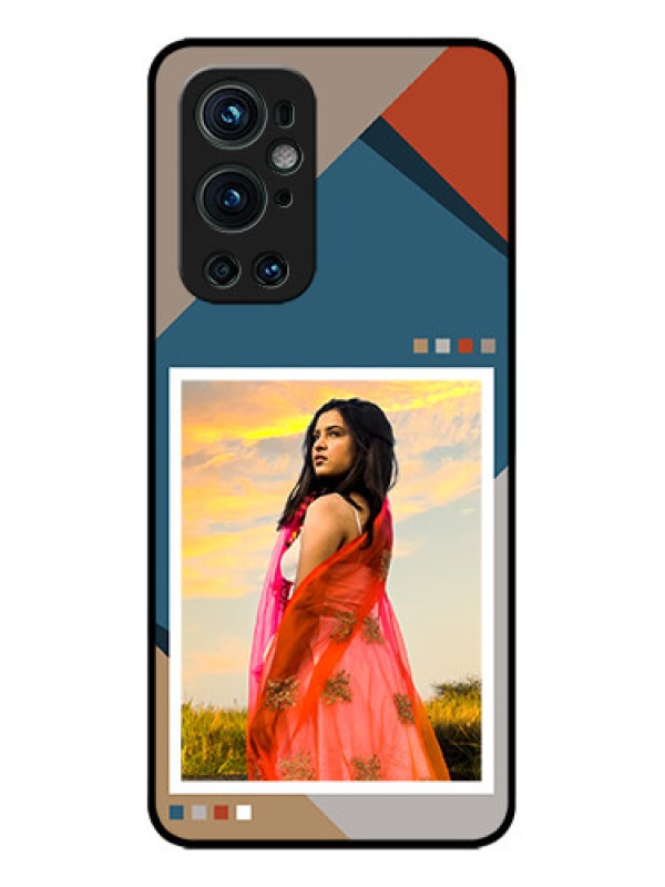 Custom OnePlus 9 Pro 5G Custom Metal Phone CaseRetro Color Pallet Design