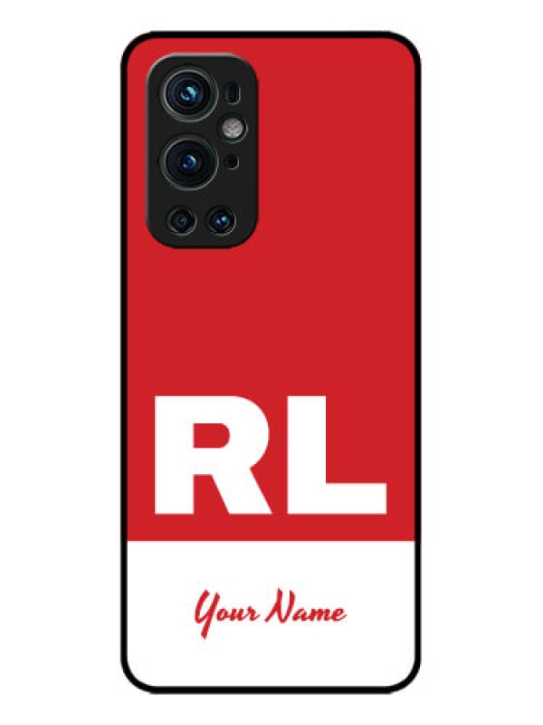 Custom OnePlus 9 Pro 5G Custom Metal Phone CaseDual Tone Custom Text Design