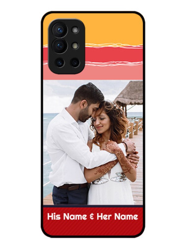 Custom OnePlus 9R 5G Custom Metal Phone CaseColorful Case Design