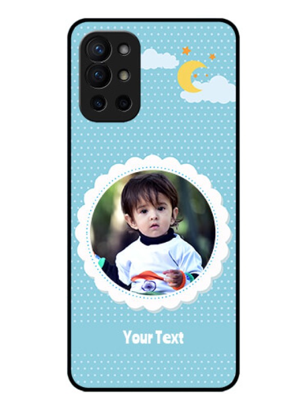 Custom OnePlus 9R 5G Custom Metal Phone CaseViolet Pattern Design