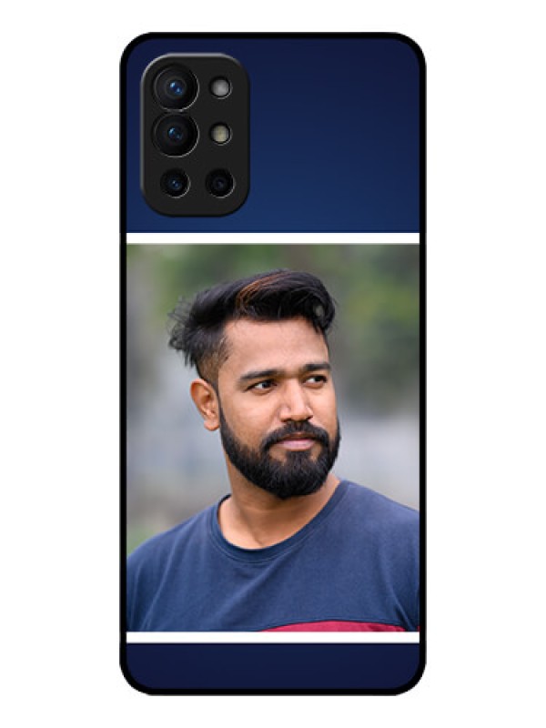 Custom OnePlus 9R 5G Custom Metal Phone CaseSimple Royal Blue Design