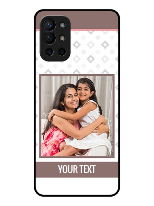 Custom OnePlus 9R 5G Custom Metal Phone CaseSimple Diamond Design