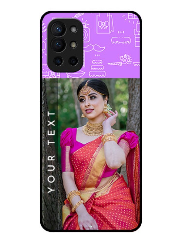 Custom OnePlus 9R 5G Custom Metal Phone CaseBirthday Icons Design