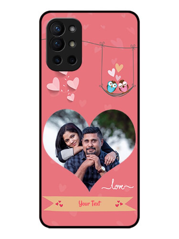 Custom OnePlus 9R 5G Custom Metal Phone CasePeach Color Love Design