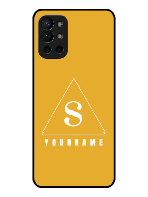 Custom OnePlus 9R 5G Custom Metal Phone CaseSimple Triangle Design