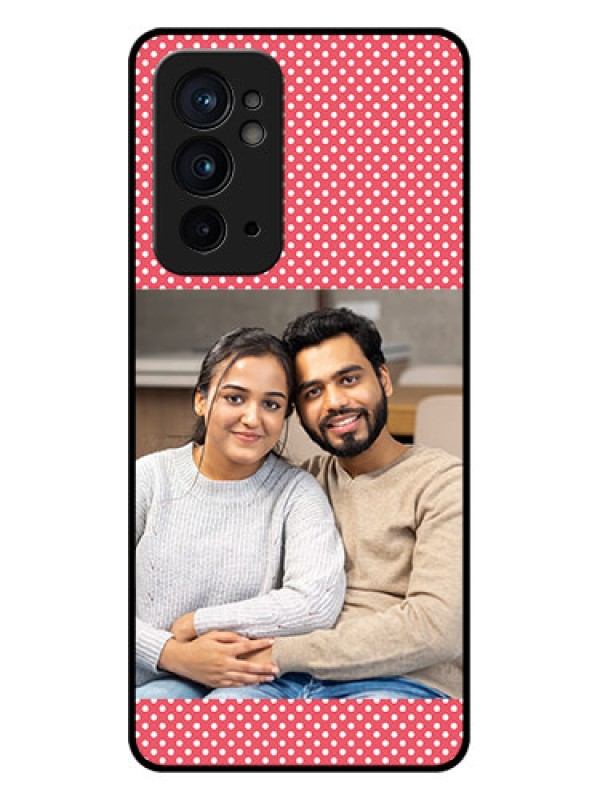 Custom OnePlus 9RT 5G Custom Metal Phone CaseWhite Dotted Design