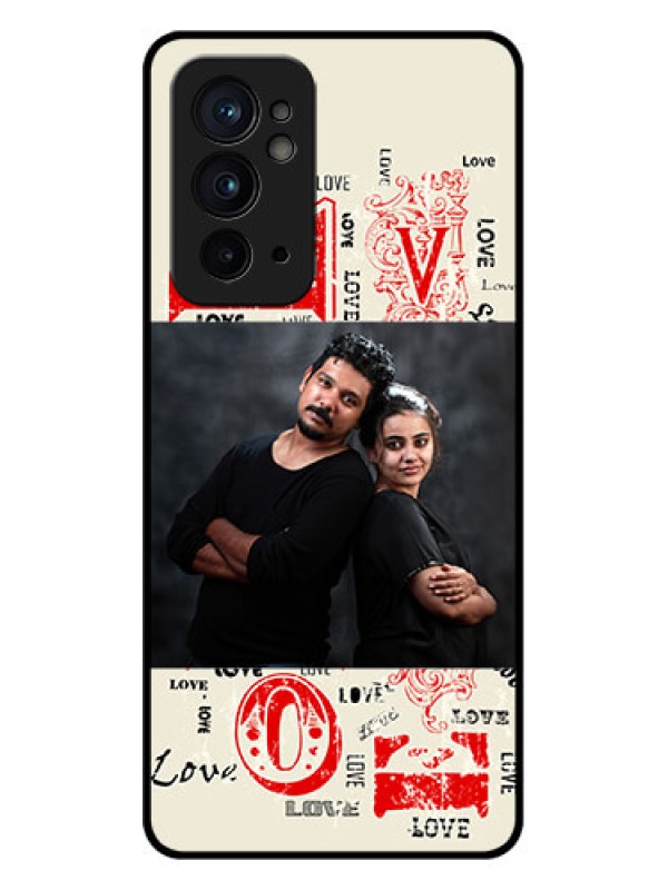 Custom OnePlus 9RT 5G Custom Metal Phone CaseTrendy Love Design Case