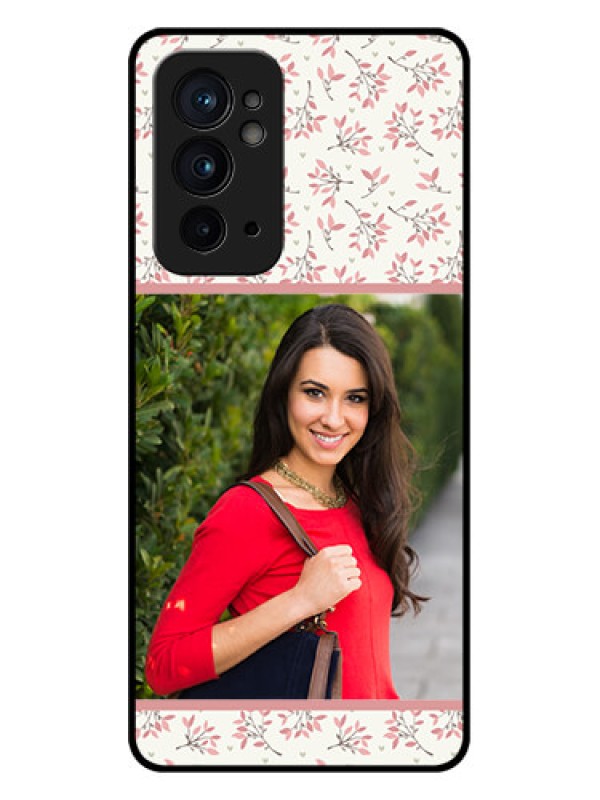 Custom OnePlus 9RT 5G Custom Metal Phone CaseStunning Floral Design