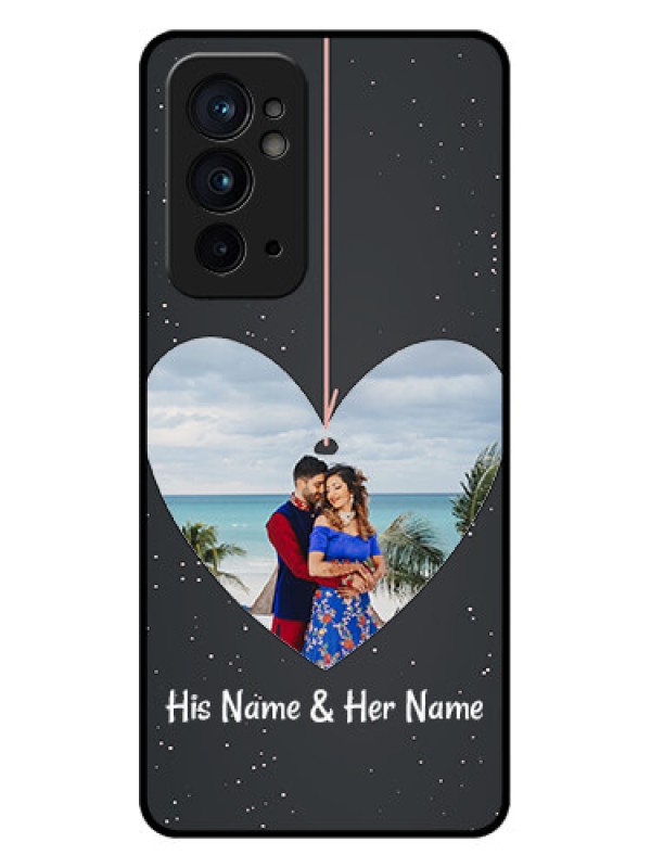 Custom OnePlus 9RT 5G Custom Metal Phone CaseHanging Heart Design