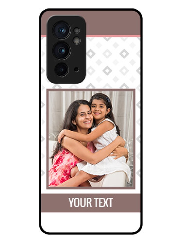 Custom OnePlus 9RT 5G Custom Metal Phone CaseSimple Diamond Design