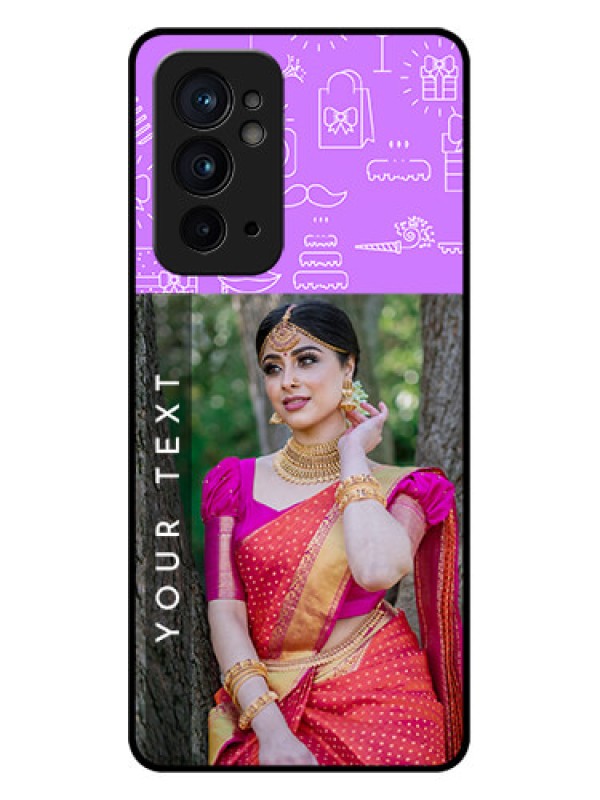 Custom OnePlus 9RT 5G Custom Metal Phone CaseBirthday Icons Design