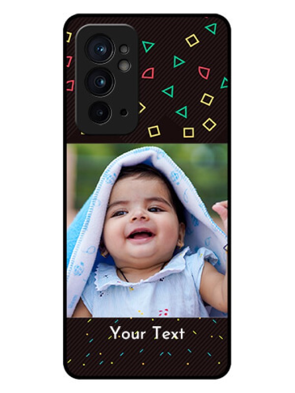 Custom OnePlus 9RT 5G Custom Metal Phone CaseWith Confetti Birthday Design