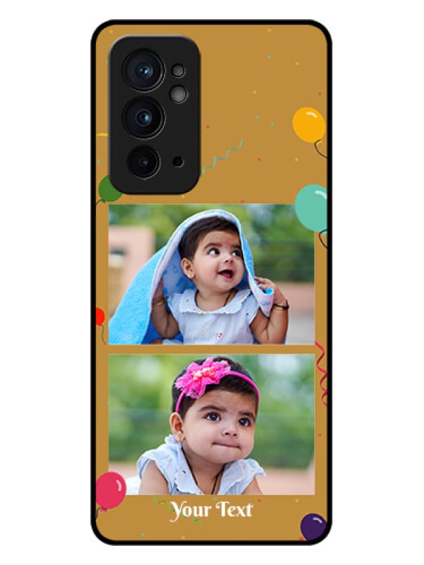 Custom OnePlus 9RT 5G Custom Metal Phone CaseImage Holder With Birthday Celebrations Design