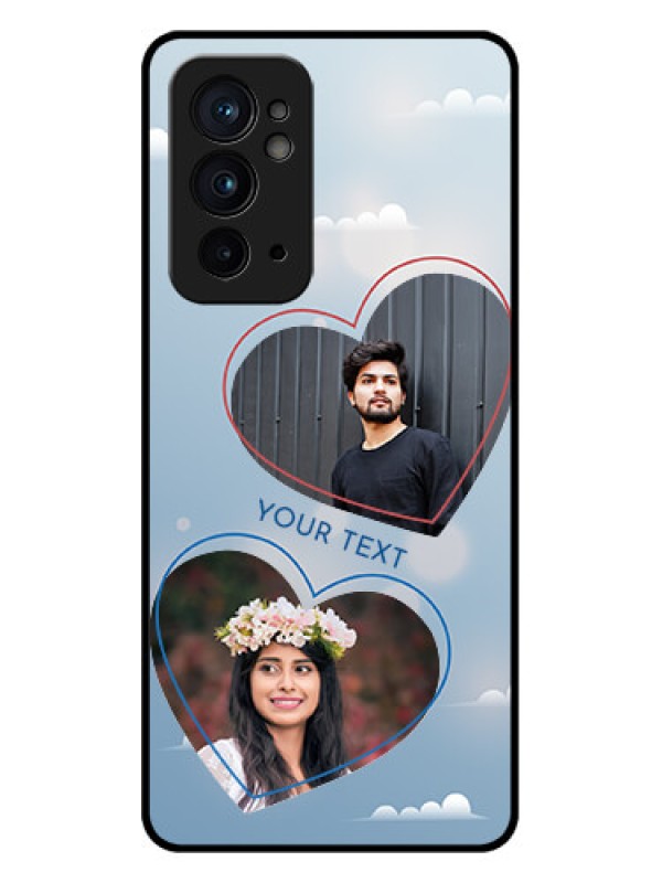 Custom OnePlus 9RT 5G Custom Metal Phone CaseBlue Color Couple Design