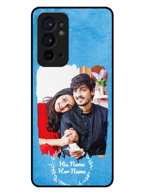 Custom OnePlus 9RT 5G Custom Metal Phone CaseBlue Color Vintage Design