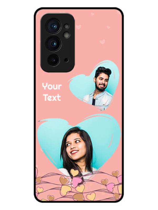 Custom OnePlus 9RT 5G Custom Metal Phone CaseLove Doodle Design