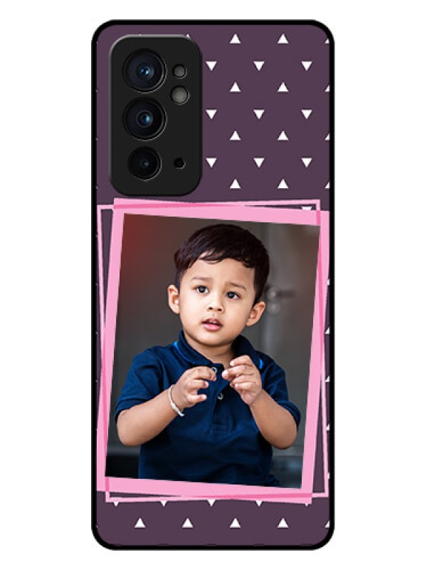 Custom OnePlus 9RT 5G Custom Metal Phone CaseTriangle Pattern Dotted Design