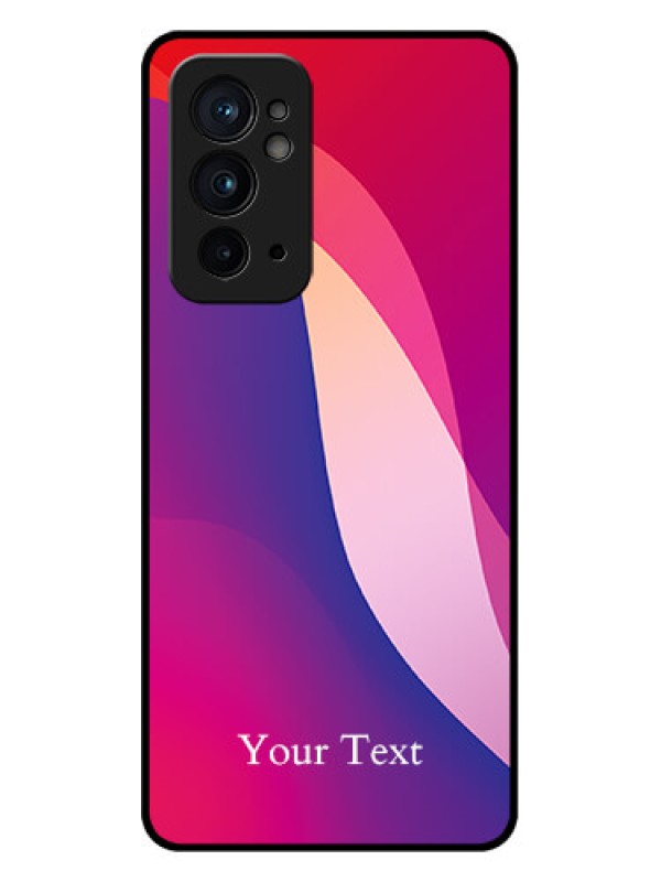 Custom OnePlus 9RT 5G Custom Metal Phone CaseDigital Abstract Overlap Design