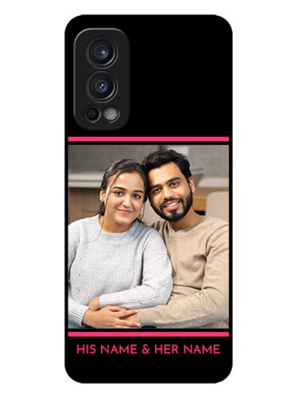 Custom OnePlus Nord 2 5G Custom Metal Phone CaseWith Add Text Design