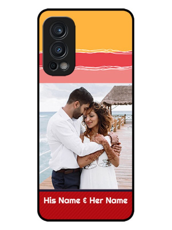 Custom OnePlus Nord 2 5G Custom Metal Phone CaseColorful Case Design