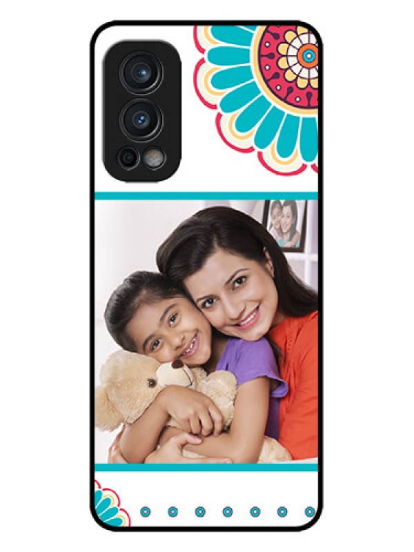 Custom OnePlus Nord 2 5G Custom Metal Phone CaseFlower Design