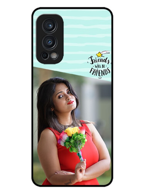 Custom OnePlus Nord 2 5G Custom Metal Phone CaseFriends Picture Icon Design