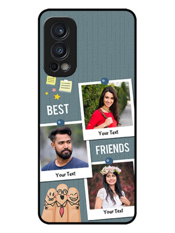 Custom OnePlus Nord 2 5G Custom Metal Phone CaseSticky Frames And Friendship Design