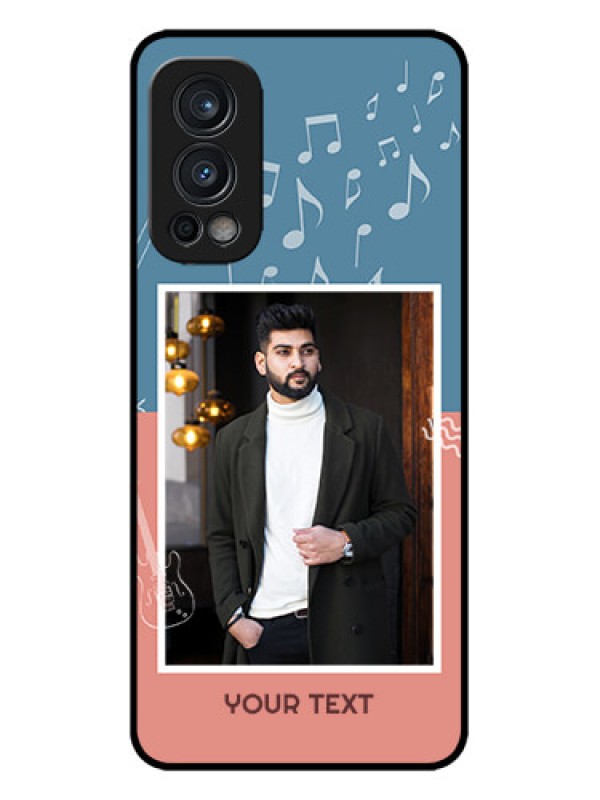 Custom OnePlus Nord 2 5G Custom Metal Phone CaseWith Color Musical Note Design