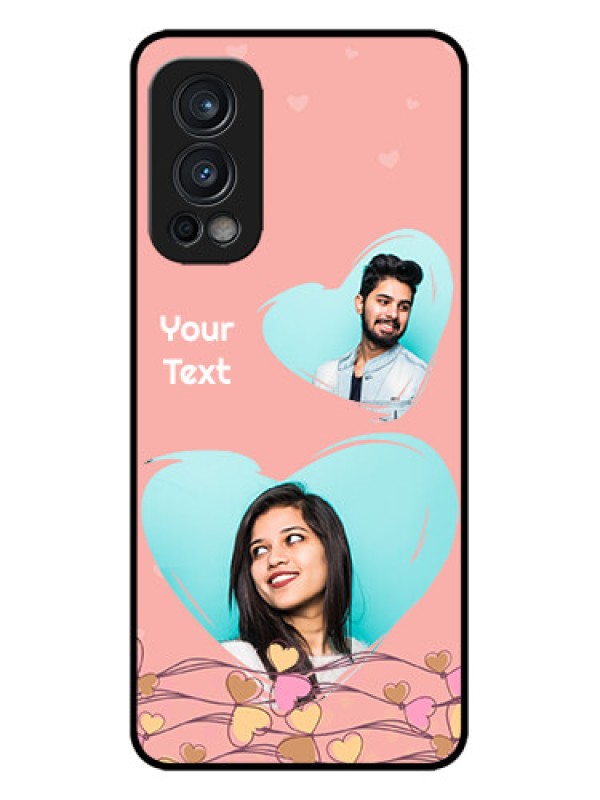 Custom OnePlus Nord 2 5G Custom Metal Phone CaseLove Doodle Design