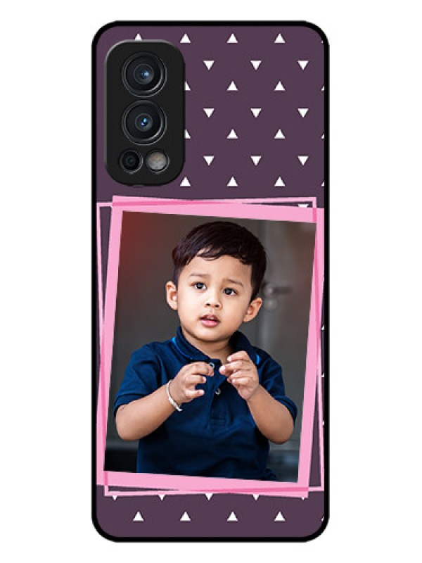 Custom OnePlus Nord 2 5G Custom Metal Phone CaseTriangle Pattern Dotted Design