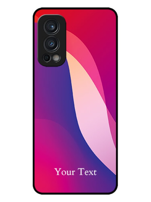 Custom OnePlus Nord 2 5G Custom Metal Phone CaseDigital Abstract Overlap Design