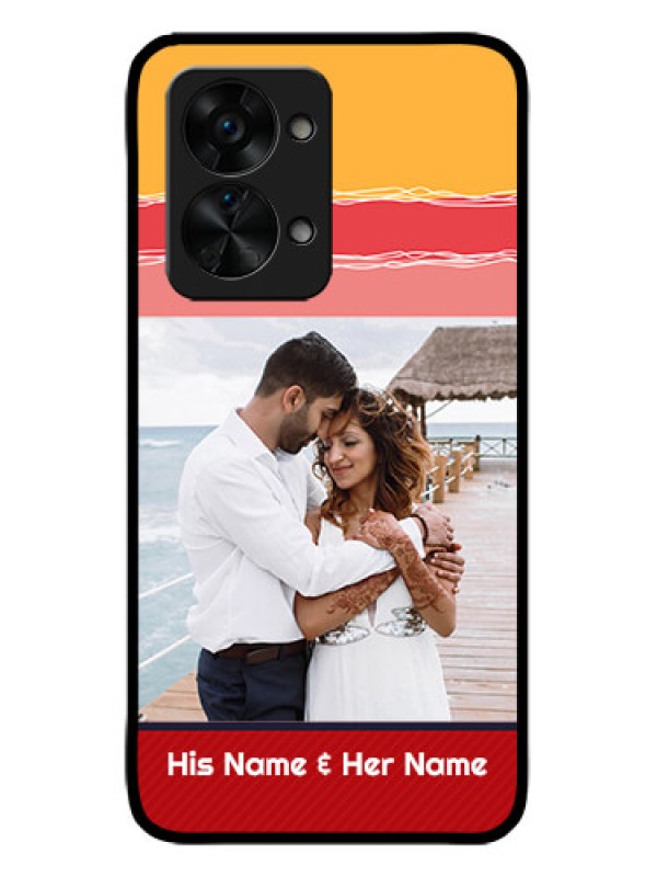 Custom OnePlus Nord 2T 5G Custom Metal Phone CaseColorful Case Design