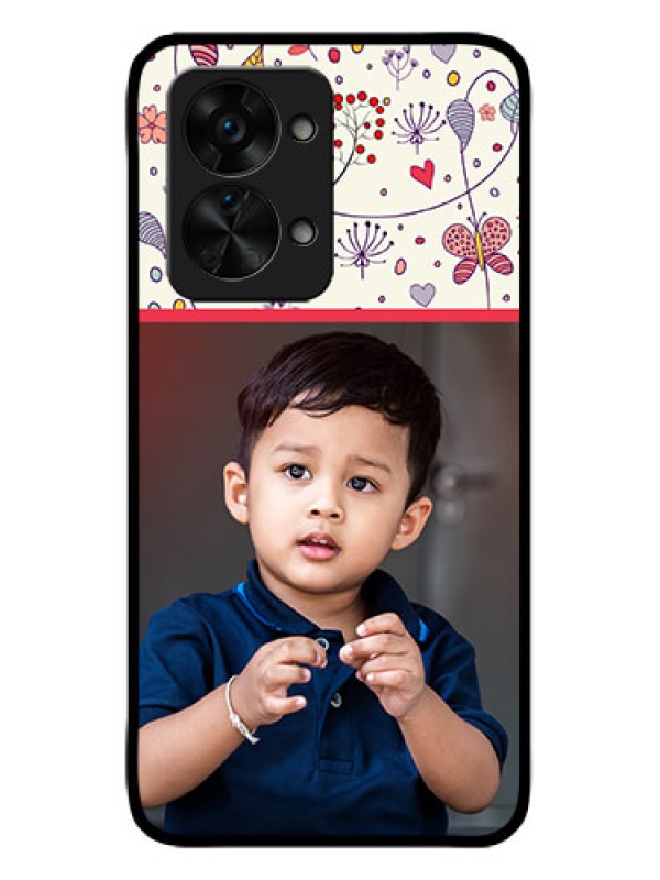 Custom OnePlus Nord 2T 5G Custom Metal Phone CasePremium Floral Design