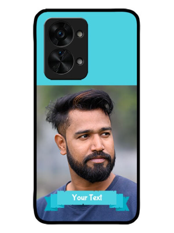 Custom OnePlus Nord 2T 5G Custom Metal Phone CaseBlue Color Design