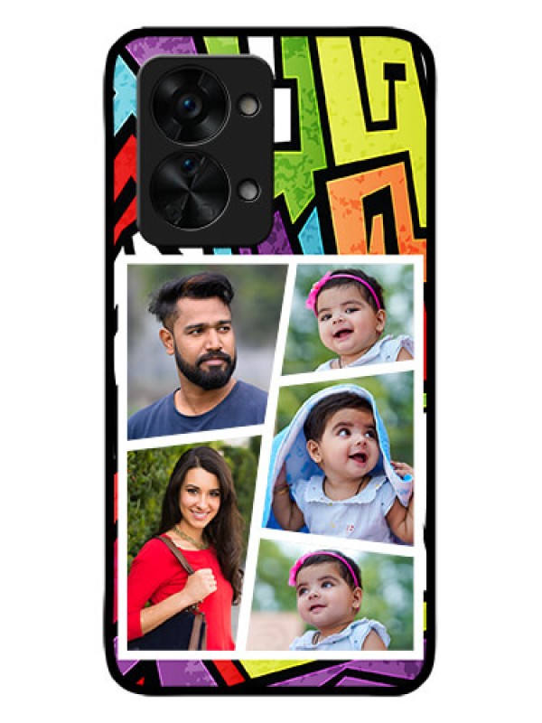 Custom OnePlus Nord 2T 5G Custom Metal Phone CaseGraffiti Pattern Design