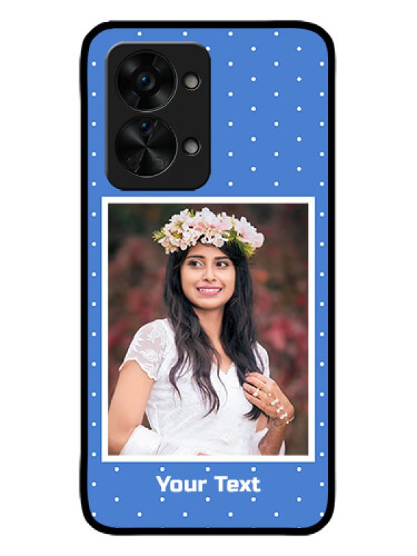 Custom OnePlus Nord 2T 5G Custom Metal Phone CasePolka Dots Design